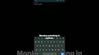Monkey patching #python #shorts