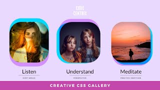 Creative CSS Gallery using HTML and CSS