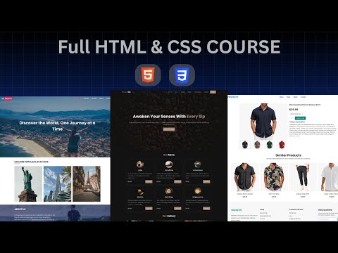 Master HTML & CSS by Building 4 Responsive Websites | Full HTML & CSS Course
