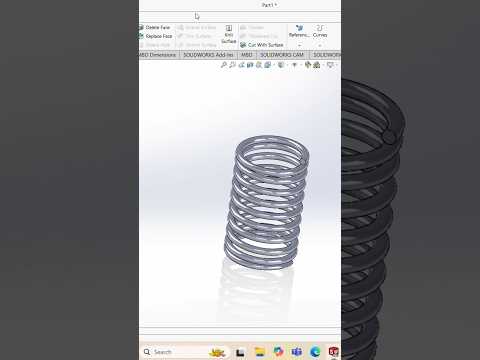 SPRING #ytshortsindia #ytshorts #shortsvideo #shorts #solidworks #spring #solidcadinnovators #cad