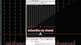 c programing pattern program #shorts #cprogrammingvideo