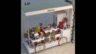 Amora – Flower & Gift Kart | 3D Visualization & Design at CyberHub Gurugram 🌸🎁 | Zest Creative 3D