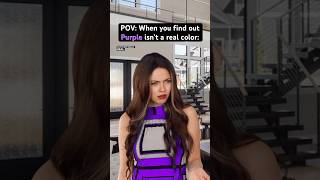 Did you know that purple isn’t actually a color on the visual spectrum?! #millennials #relatable