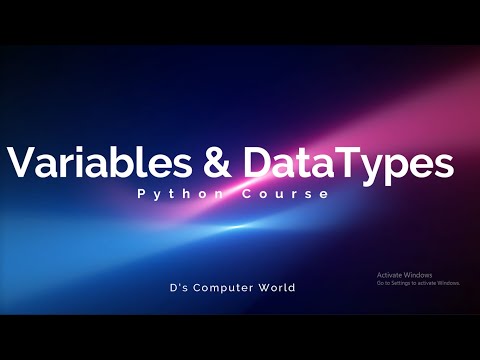 Python Course #3 | Variables and DataTypes