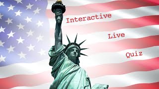 🇺🇸 USA Interactive Trivia Quiz 🇺🇸 24 / 7
