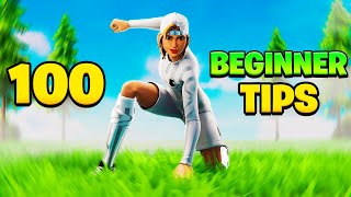 100 NEW TIPS TO IMPROVE AT FORTNITE (BEGINNER GUIDE)