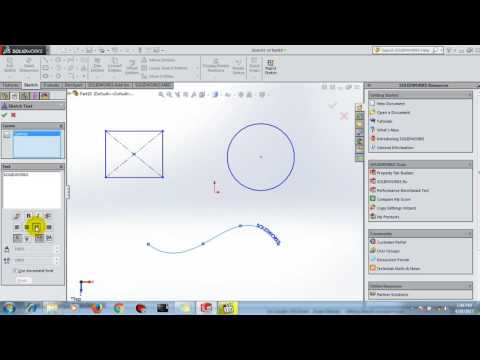 13  SolidWorks 2015 Tutorial 13  Plane, Text, Point