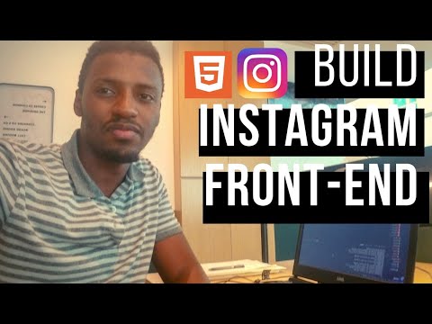 How to build the front end of Instagram using html