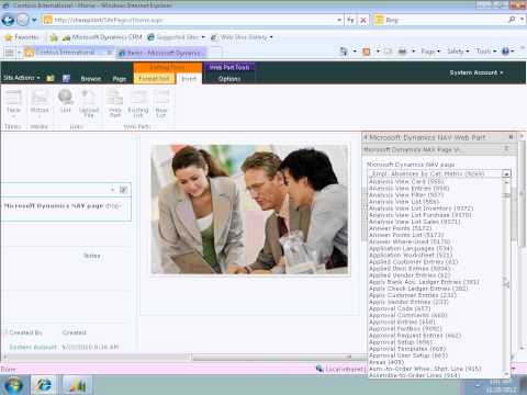Microsoft Dynamics NAV 2013 SharePoint Integration Demo