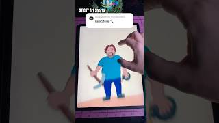 Zooming Until I Find 👁️Eye am STEVE Drawing in infinity Zoom Art #zoom #art #shorts