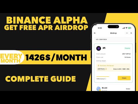 How to Get APR Airdrop From Binance Alpha - How to Start Binance Alpha Airdrop Complete Guide 