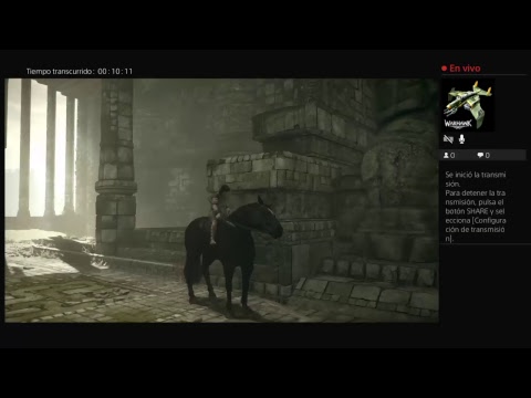 anuncio en juego (Shadow of the colossus)