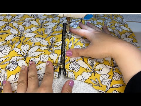 Sew collar zipper;From idea to sewing /zipper sewing for the collar; an attractive change