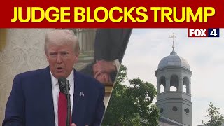 Federal judge blocks Trump's attempt to bar Harvard