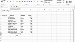 Data Entry Shortcuts in Excel 2013