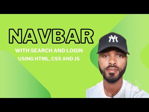 Ellatech - Navbar with search and login(HTML, CSS and JS)