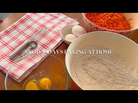 snowy days baking & cooking at home⛄️