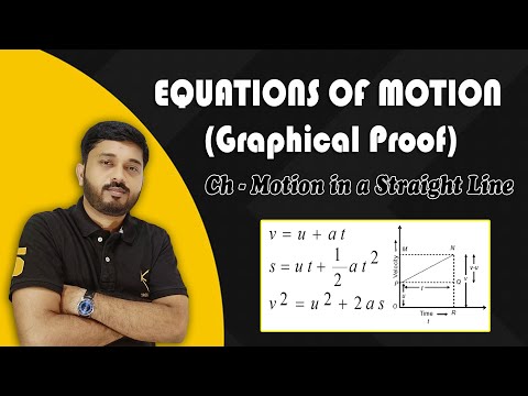 Graphical Proof of Equations of Motion | Ch - Motion in a Straight Line | E-TUITION