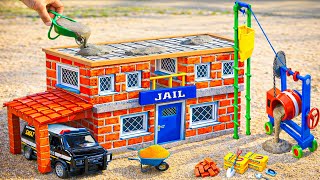 DIY Construction Science Project - Building a Modern 2-Story Fireproof JAIL With Bricks and Cement