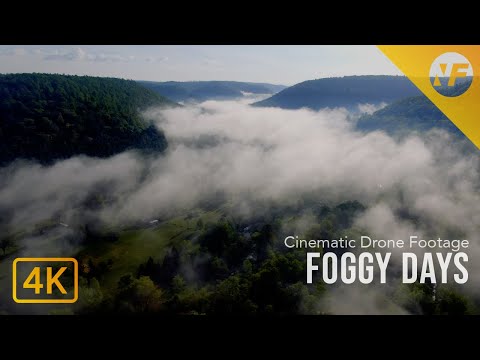 Pennsylvania Foggy Days | 4K Drone Flyover | DJI Cinematic Short