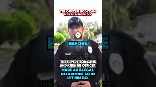 The supervisor came and let him go after the cop thought he was right #shorts #policeofficers #cops