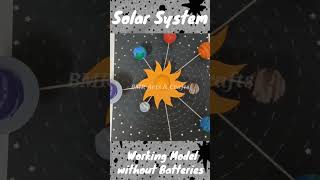 Solar System Working Model | 3D Solar System Project Work | Solar System Model Without Batteries