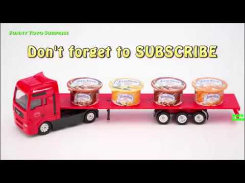 Play with Toy Truck Video for CHILDREN for Funny Toyo Surprise toy cars