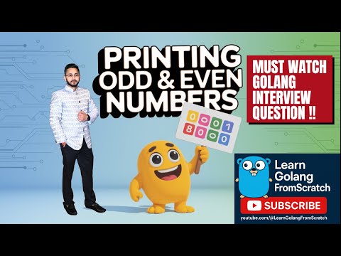 Most Asked Golang Concurrency Question 🔥 | Print Odd & Even Numbers Using Goroutines #golang
