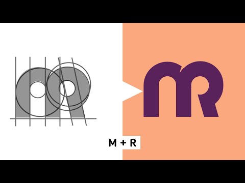 M R Monogram Design: Pixellab Tutorial