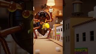 Tiny Robots Battle | Comedy Animation | cockroach and automic bot #transformers #optimusprime