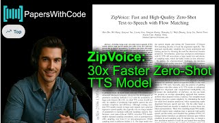 ZipVoice: 30x Faster Zero-Shot TTS Model