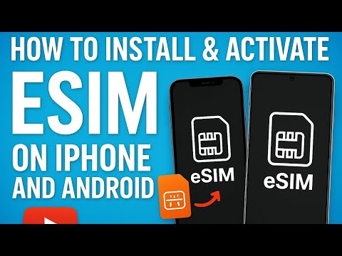 HOW TO INSTALL AND ACTIVATE FREE ESIM ON IPHONE AND ANDRIOD PHONE - FULL TUTORIAL #esim #activation 