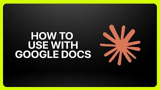 How To Use Claude With Google Docs 2026! Tutorial