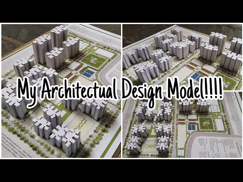 My Architectrual Design Physical Model!!#Housing#Architecture#HousingModel#Neighbourhood#modelmaking