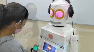 Dr. Robot Carmeli: A 3R robot built by students for Covid-19 awareness