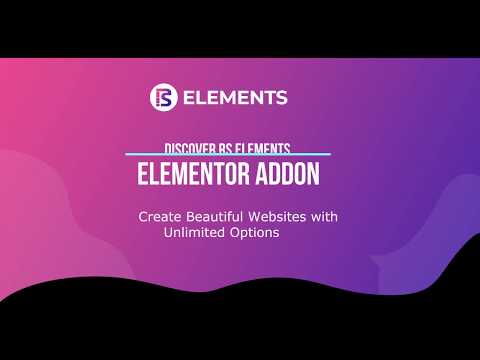 RS Elements Counter Widget