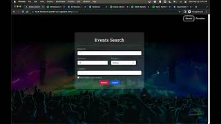EventFinder Responsive Web App