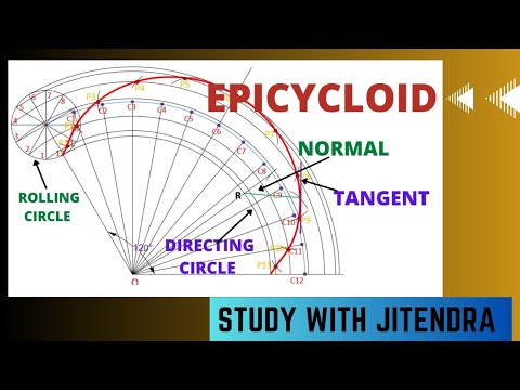 How to draw epi-cycloid. Engineering curves.#viral #drawing #youtube #engineering #civil