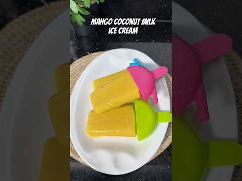 No sugar ice cream #healthyicecream #mangoicecream #mango #cocnutmilk #trending #coconutmilk #viral