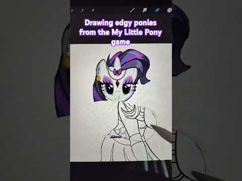 Drawing MLP characters emo 4/6, Pinkie Pie next! #mlp #mylittlepony #illustration #art #drawing #emo