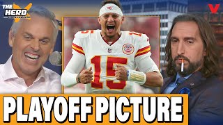 Colin Cowherd & Nick Wright DEBATE 2025 NFL playoff picture | THE HERD NFL