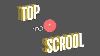 Smooth Scroll-to-Top Button Tutorial | Add a Scroll Back to Top Button with HTML, CSS & JavaScript