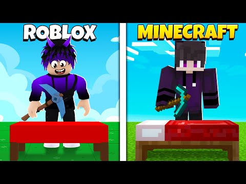 I COMPARED Roblox Bedwars And Minecraft Bedwars To SEE Which Is Better?
