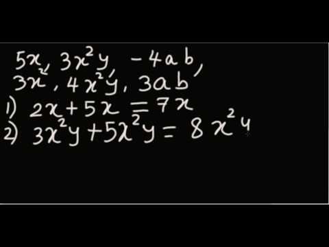 Adding and Subtracting monomials