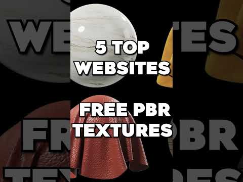 5 Best FREE Websites for PBR Textures and Materials https://youtu.be/Ei9U-FkO1EE
