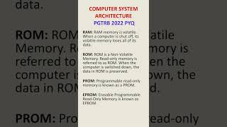 PGTRB 2022 PYQ #pgtrbcs #trbcse #ugcnetcs