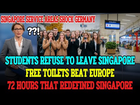 GERMAN STUDENTS STUNNED BY SINGAPORE SERVICE AREAS, REFUSE TO LEAVE AFTER 72 HOURS