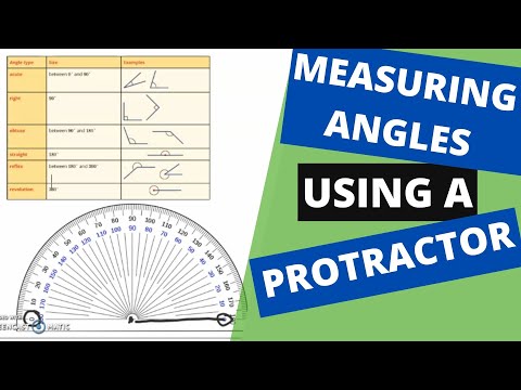 How to measure angles using a protractor.
