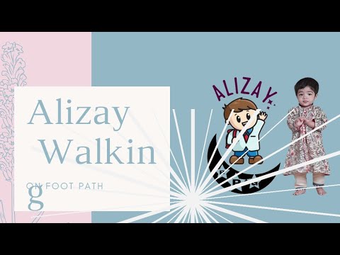 Alizay Went For A Walk || Let's Go For a Walk with "Alizay RPG" || Cute baby go for walk