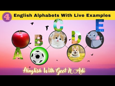 Learn Alphabets with live examples | Animated video with video clips |#alphabets | #englishlearning